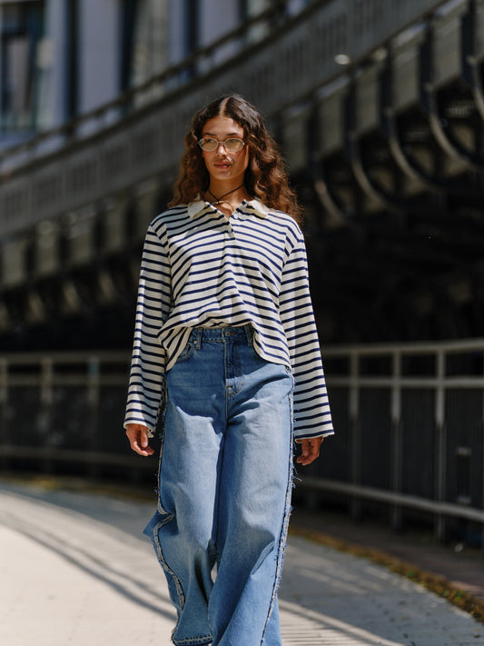 Funky Tyla jeans washed bleu