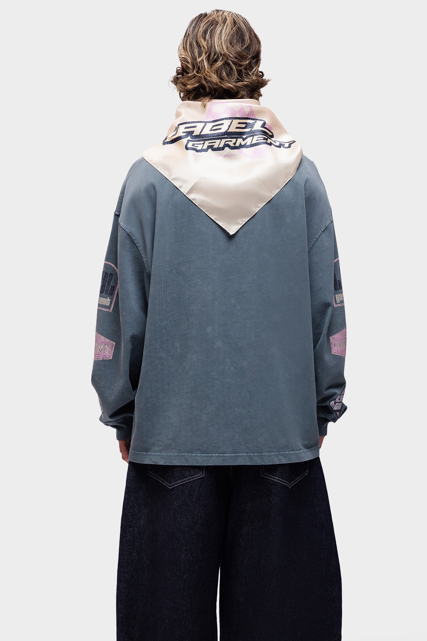 Pitlane Satin Scarf Off White