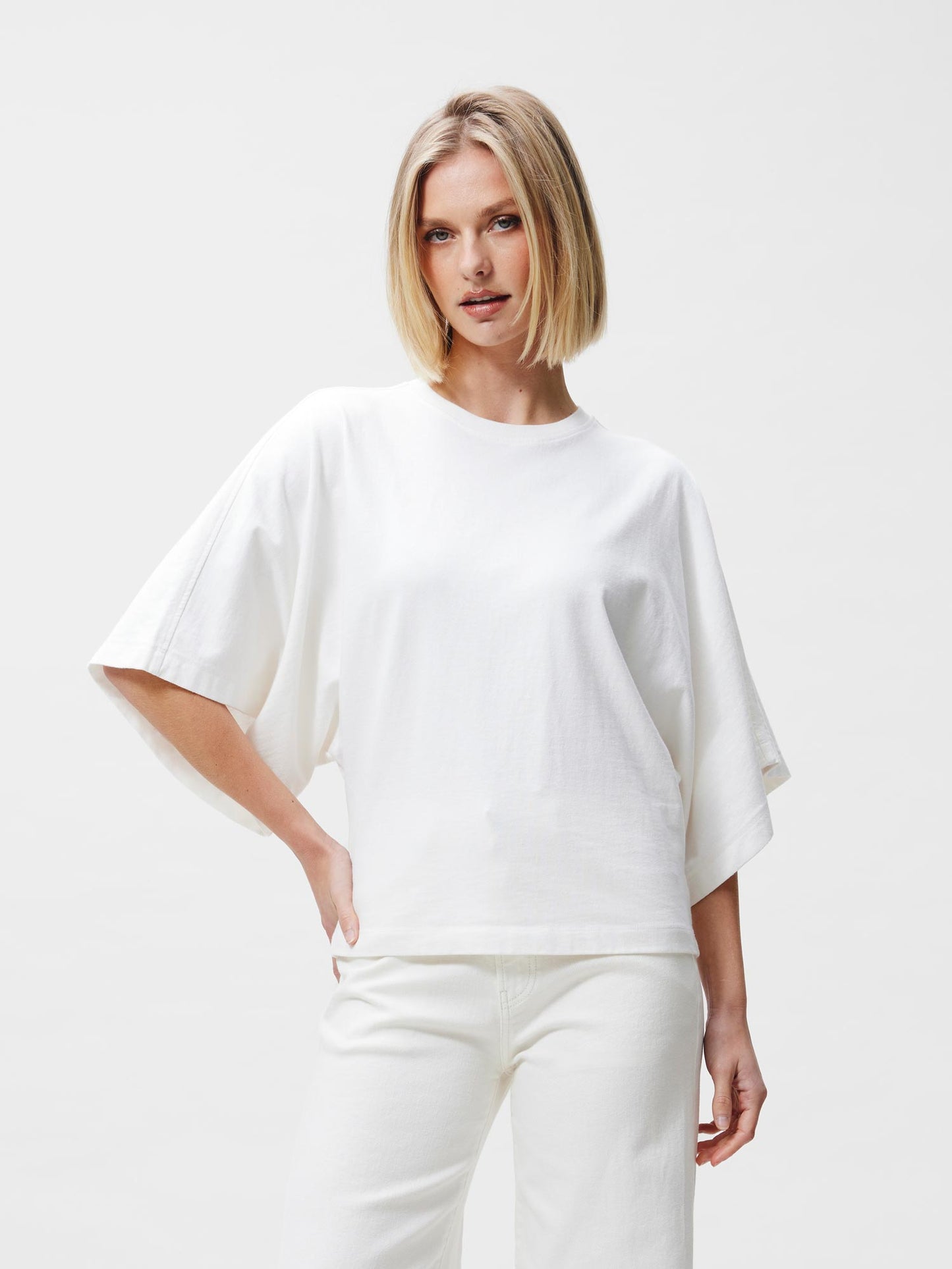 Batsleeve t-shirt off white