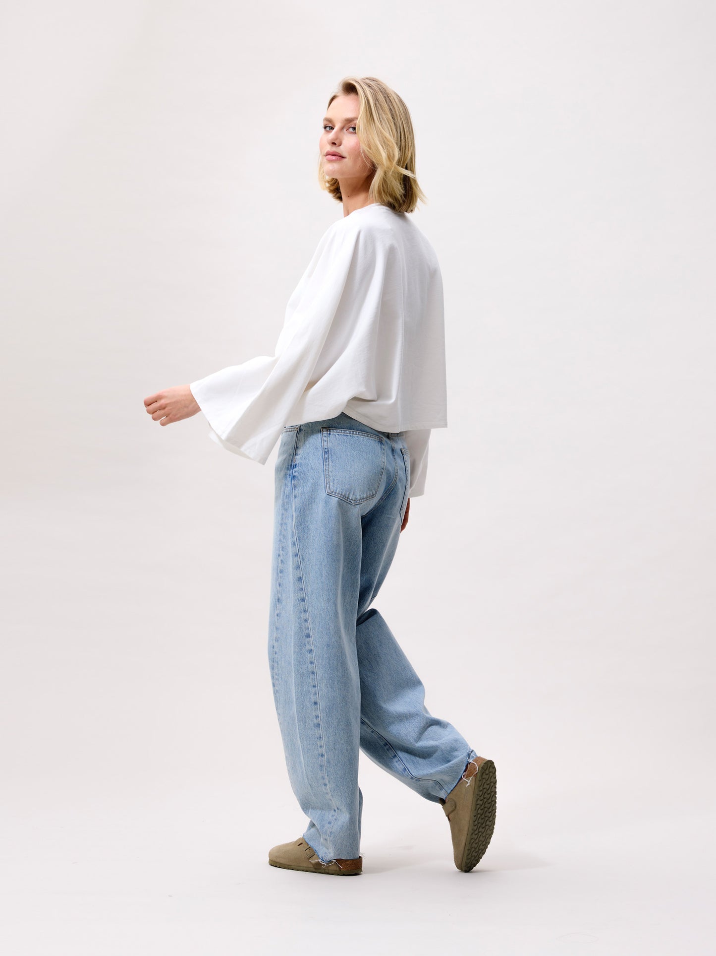 Cape longsleeve off white