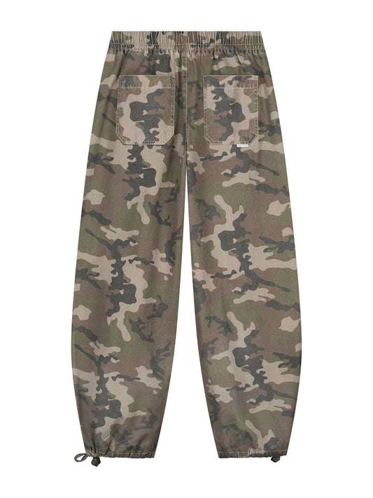 Barrel fit camo pants