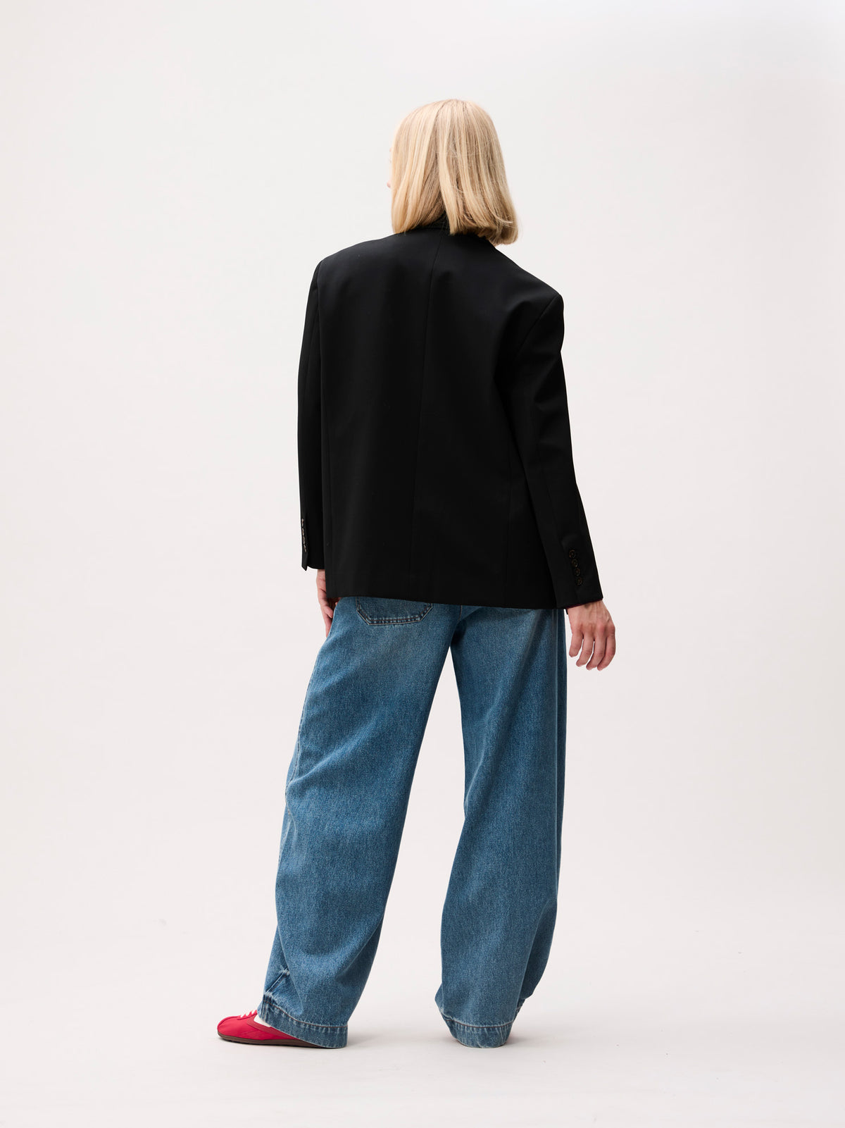 Blazer With Slits Black