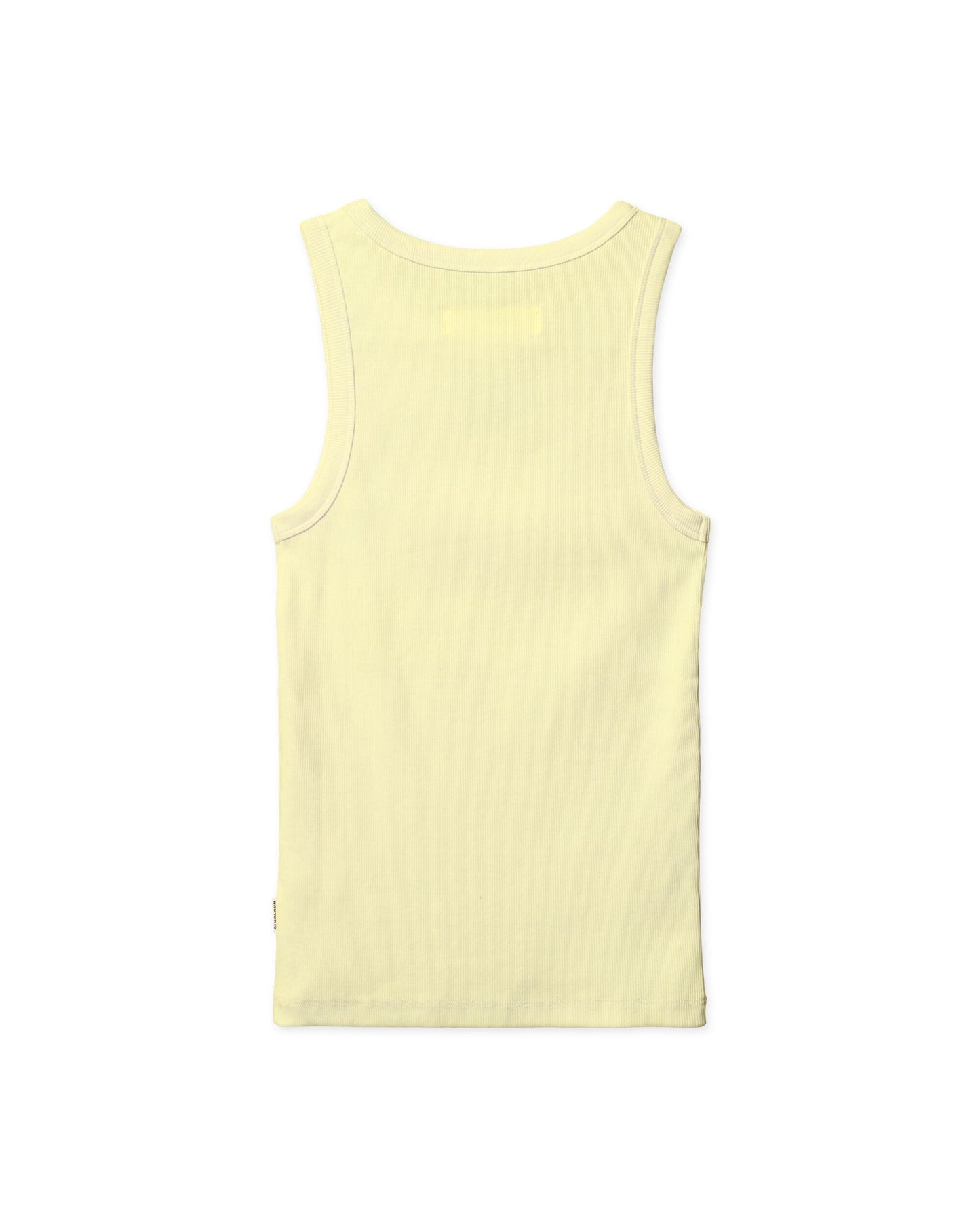 WBDee rib tanktop geel