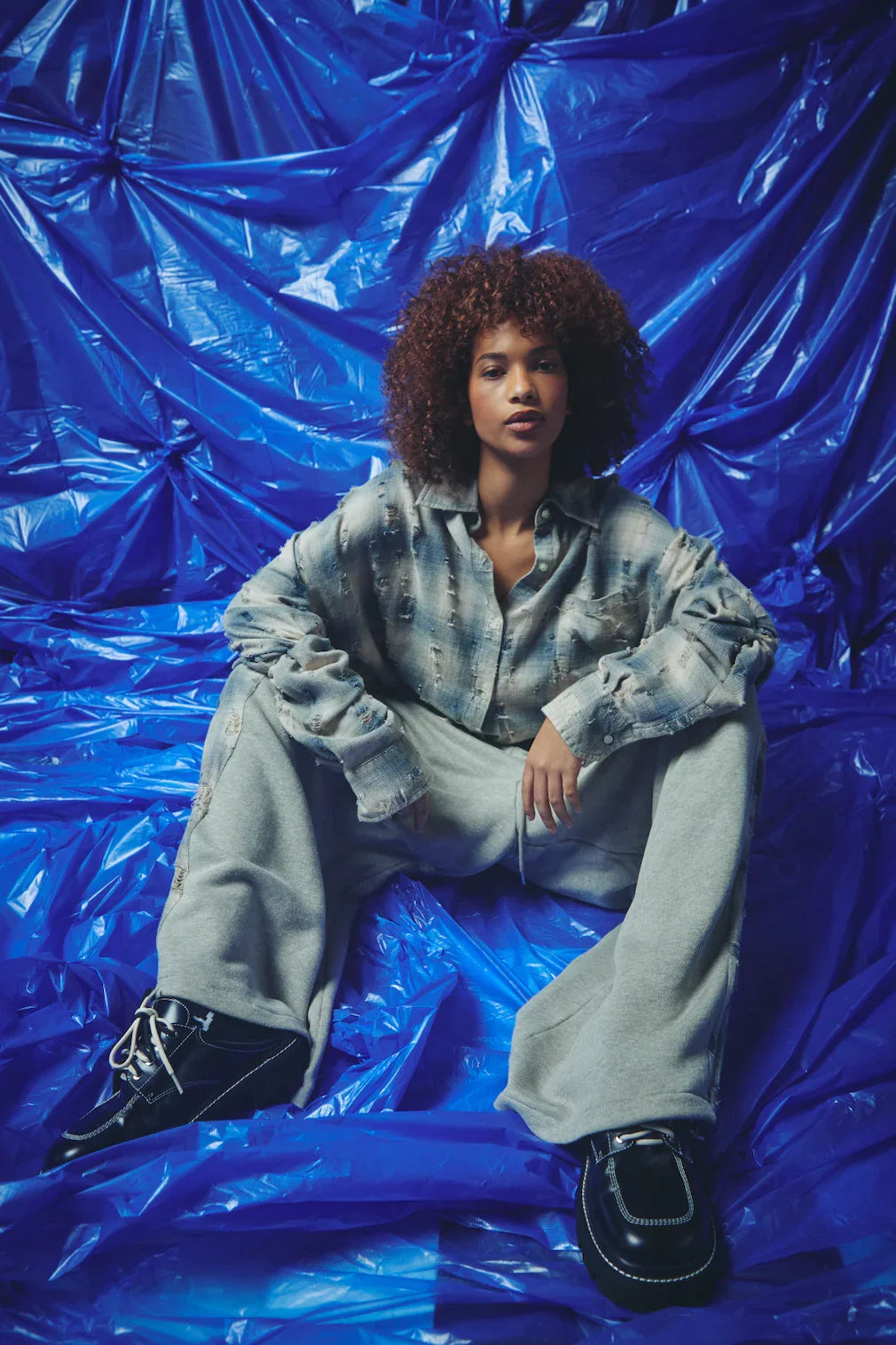 Be A Kind Human Overshirt Blue