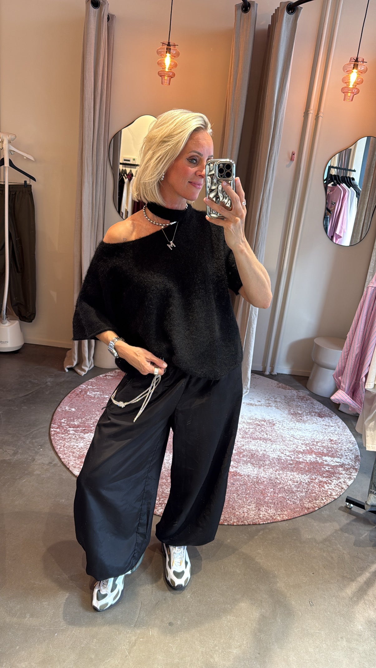 One Shoulder Top Alpaca