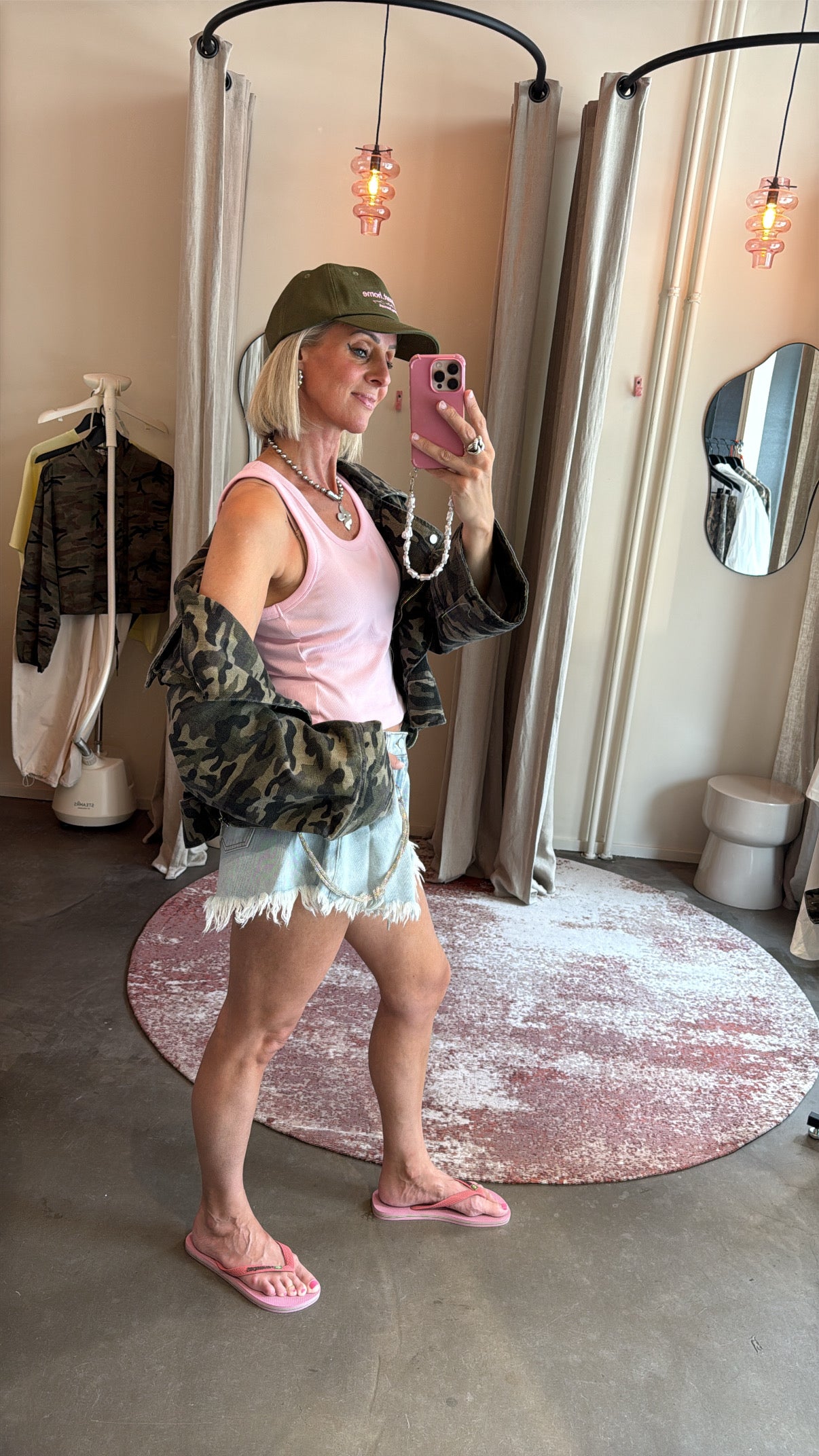 Ultra short light denim