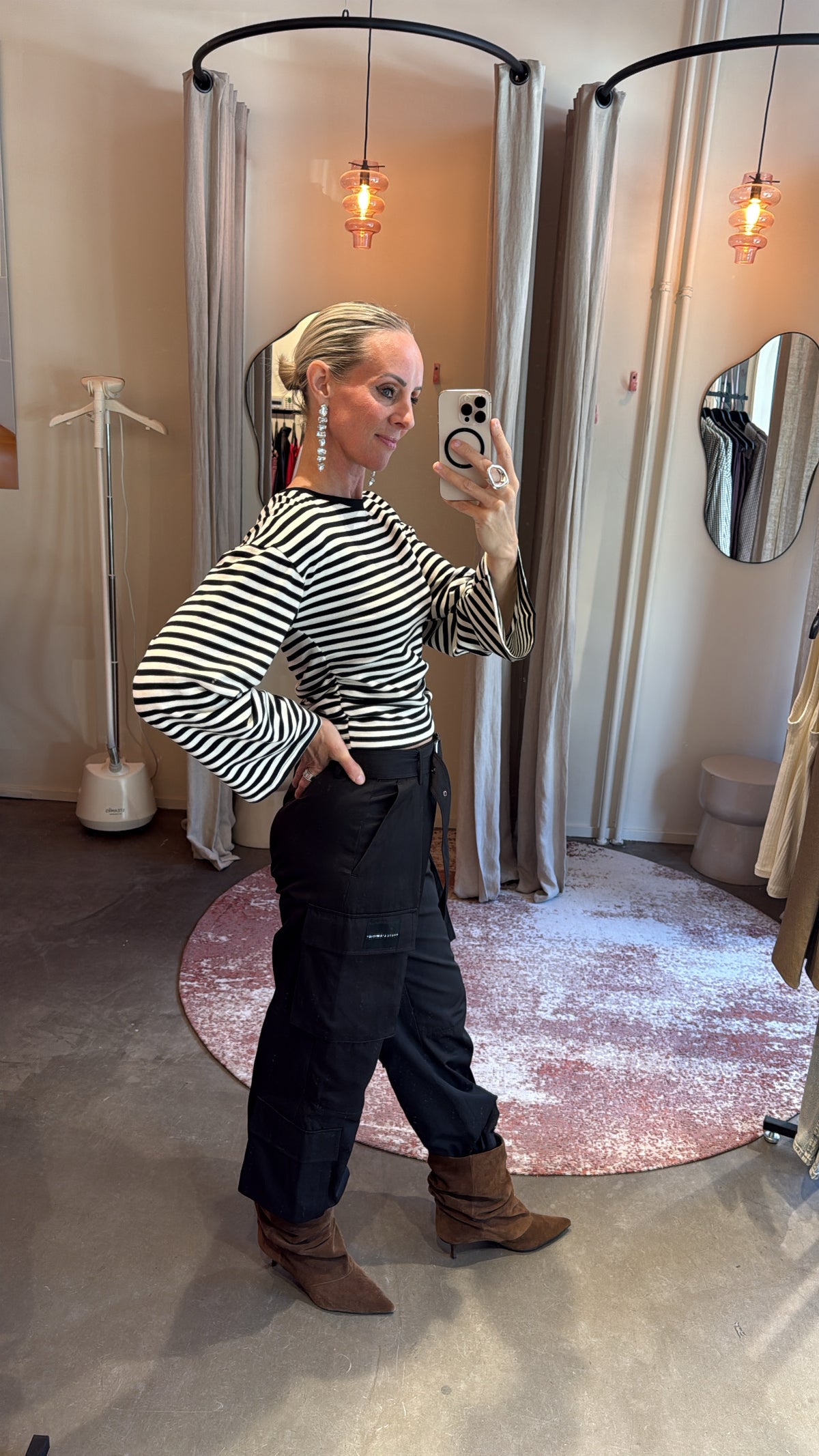 Longsleeve stripes black/white