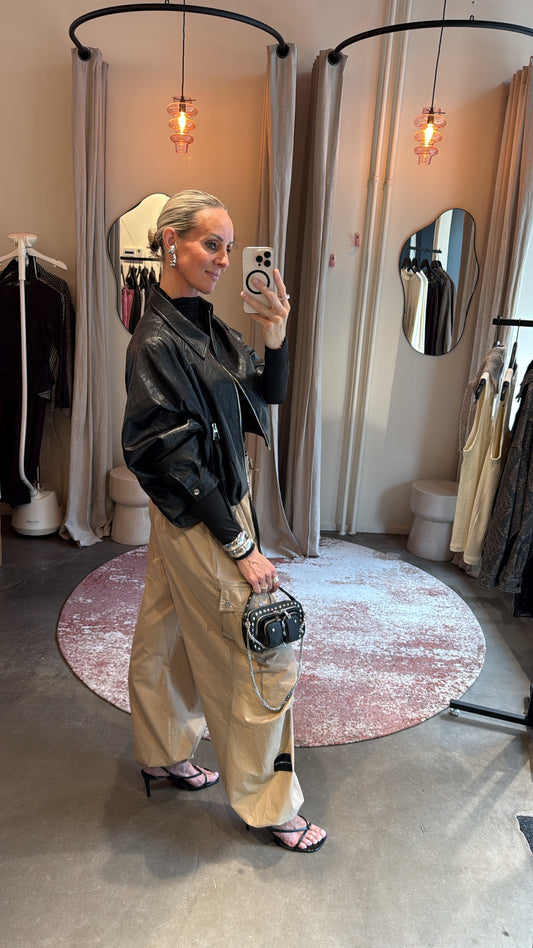 Jacket soft vegan leather black