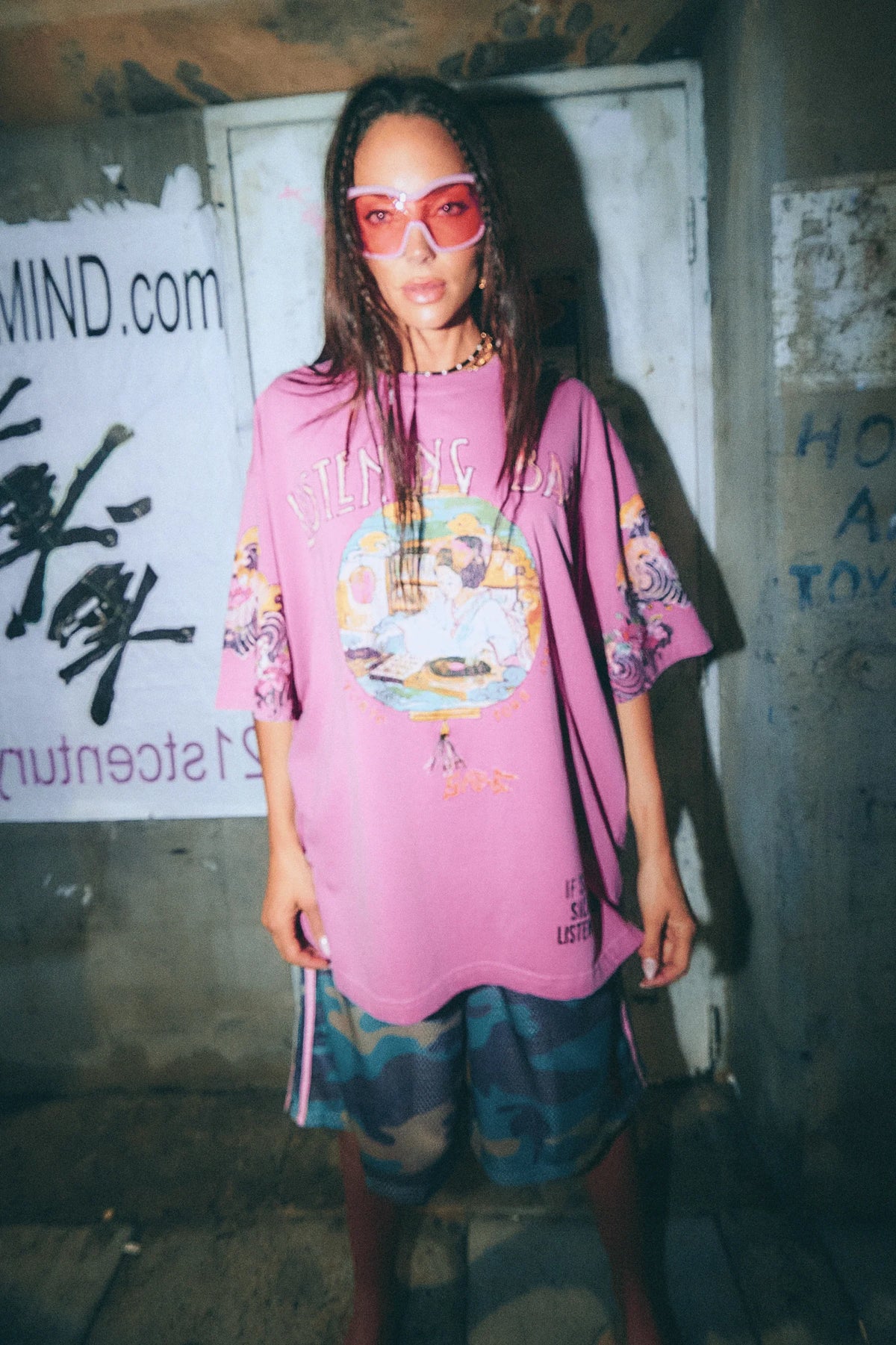 DJ Geisha Tee Pink