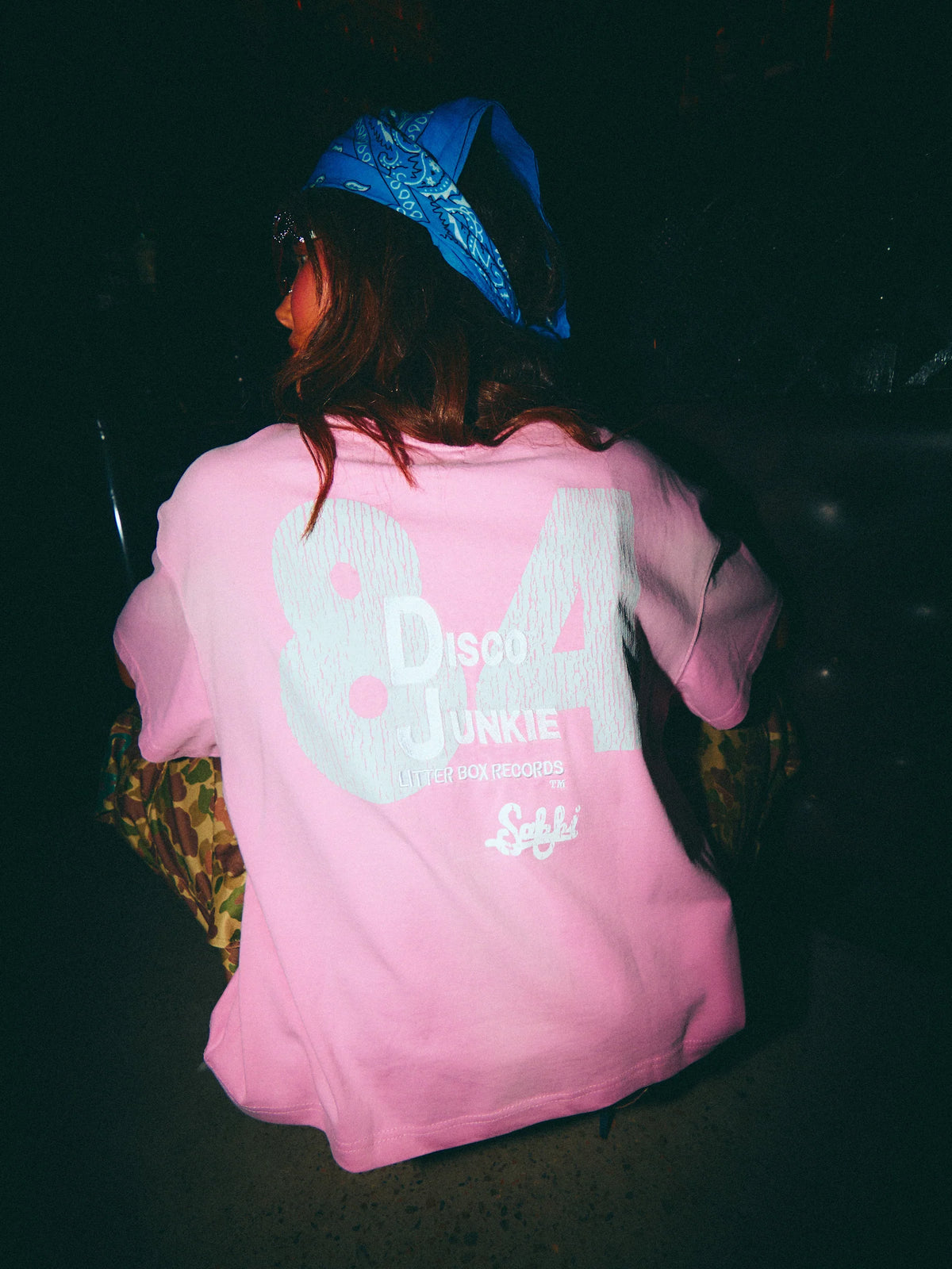 DJ Cat Tee Pink