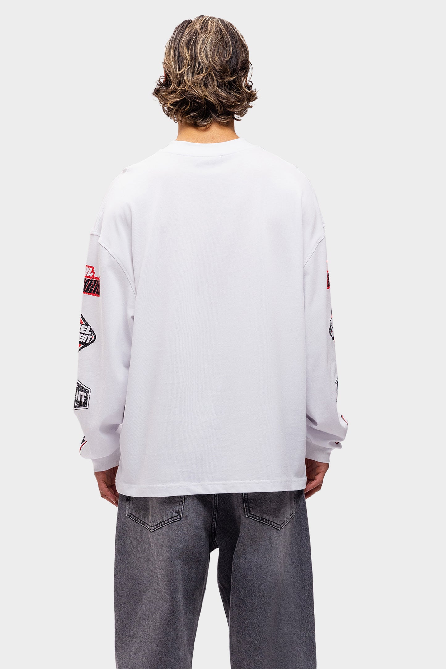 Burnout Longsleeve Tee Pure White