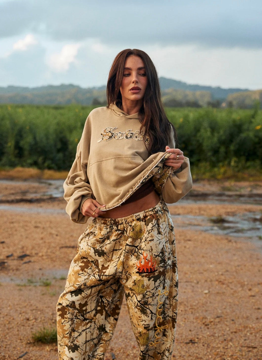 The Trees Company Crop Hoodie