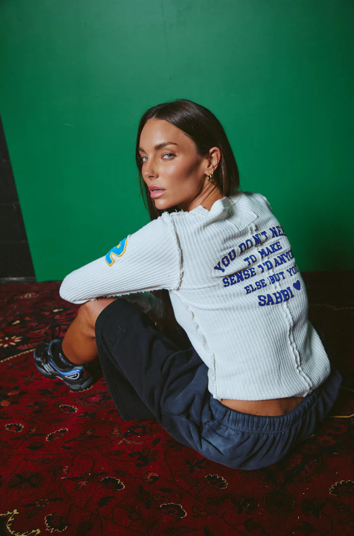 Ten on Repeat Top Off White