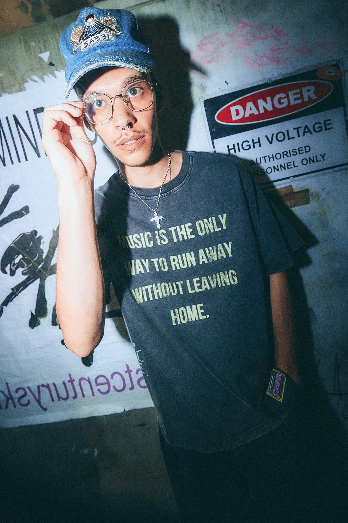 The Vinyl Shop Tee Black