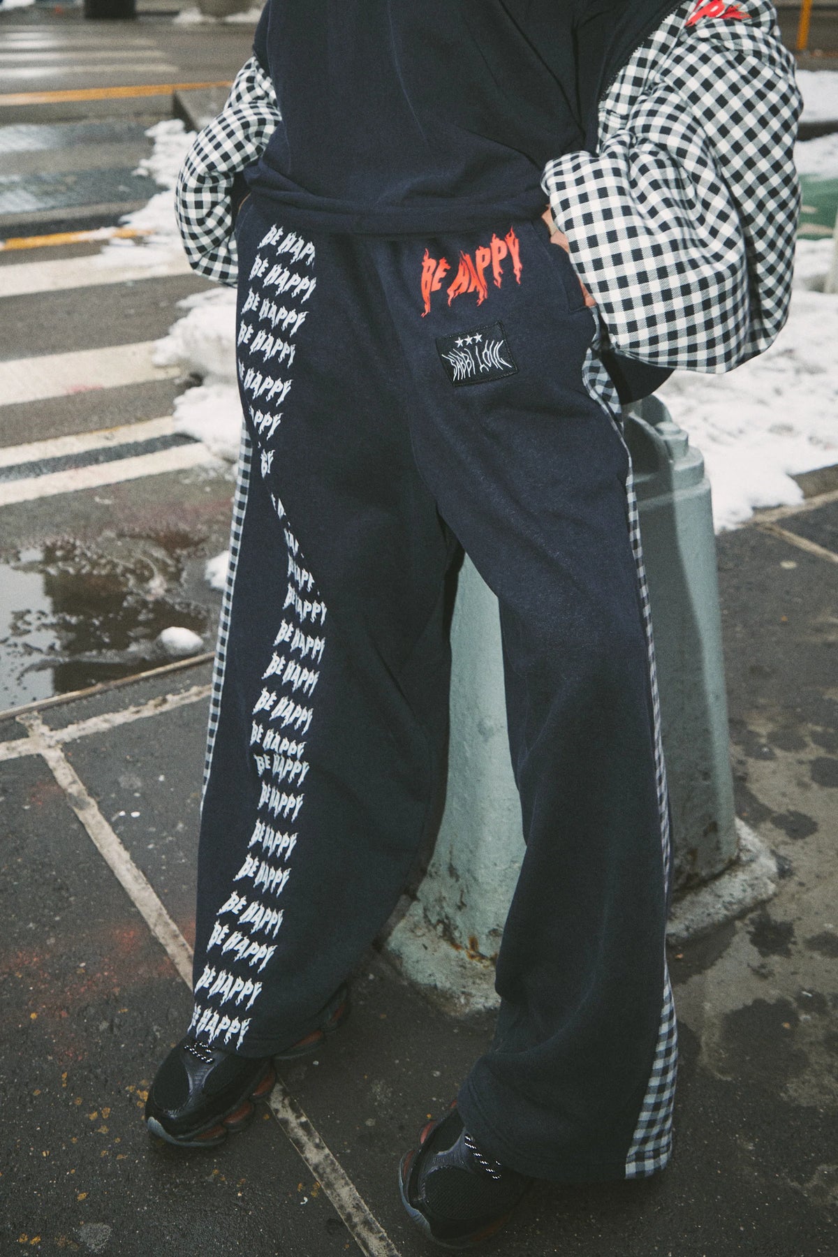Be Happy Wide Leg Sweat Pants