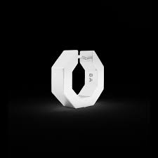 Edge small earring silver