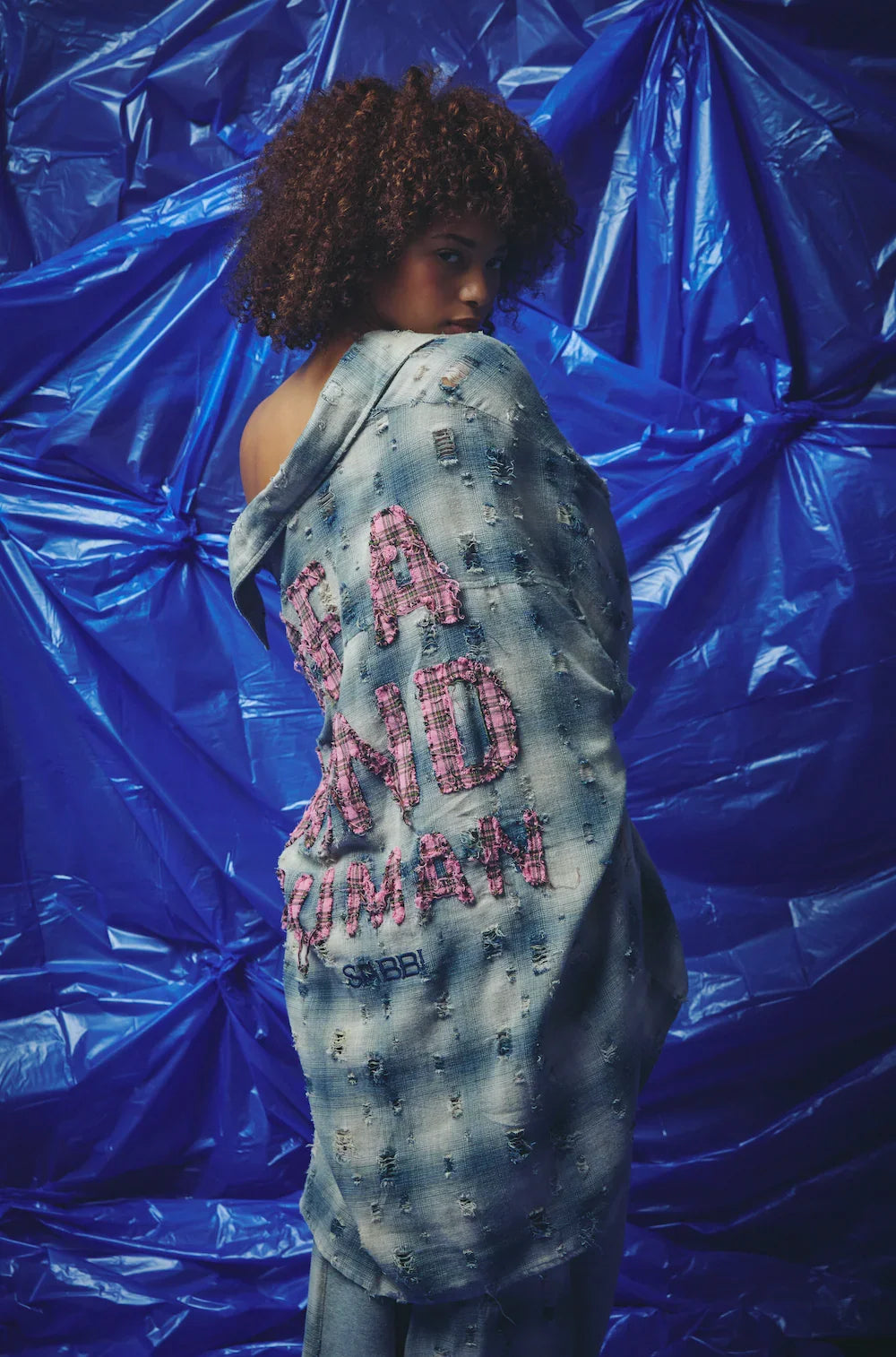 Be A Kind Human Overshirt Blue