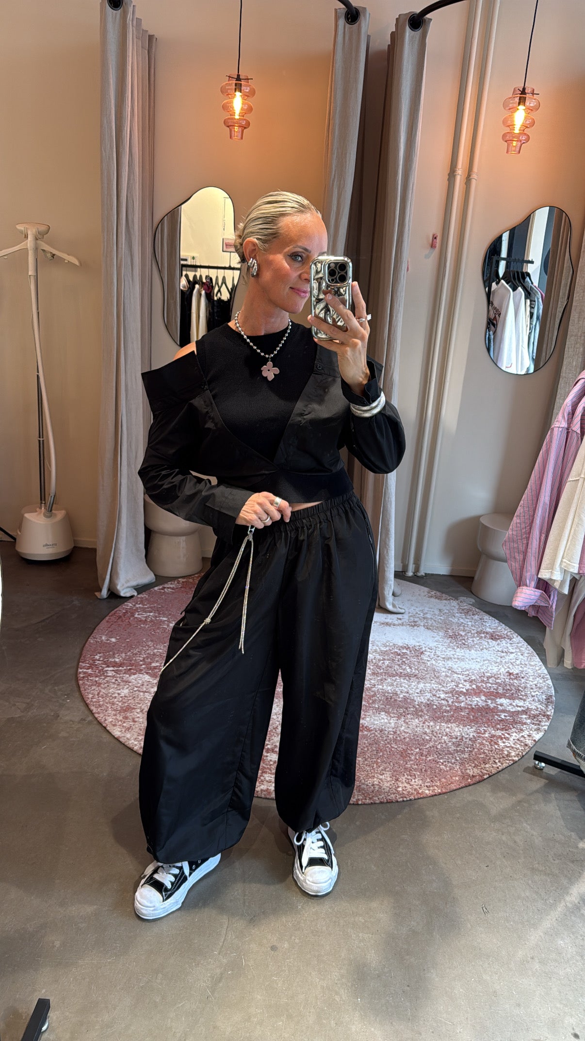 Cold Shoulder Top Black