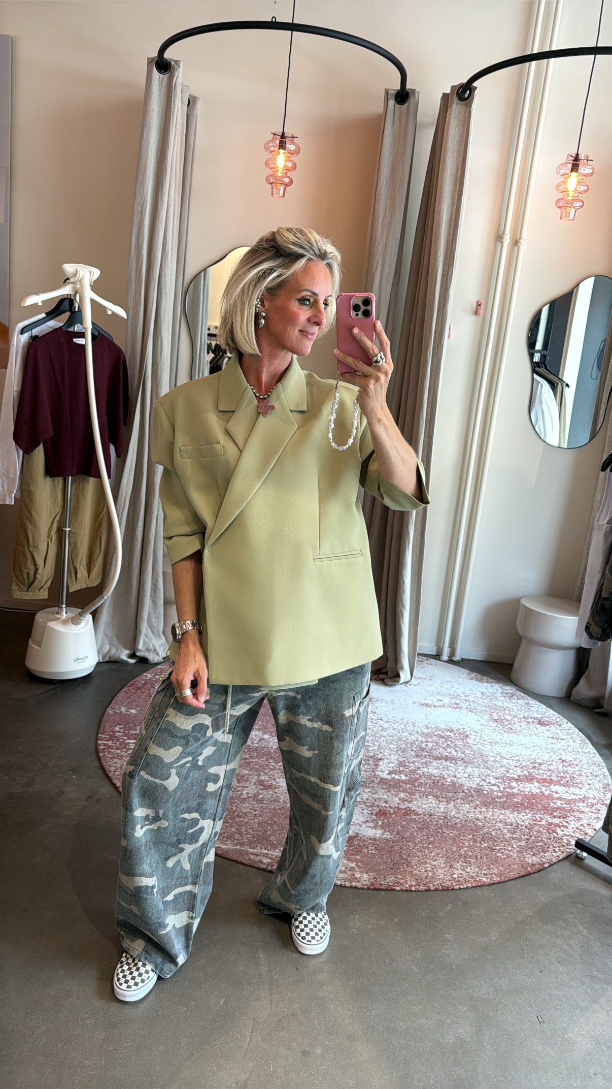 Oversized blazer avocado