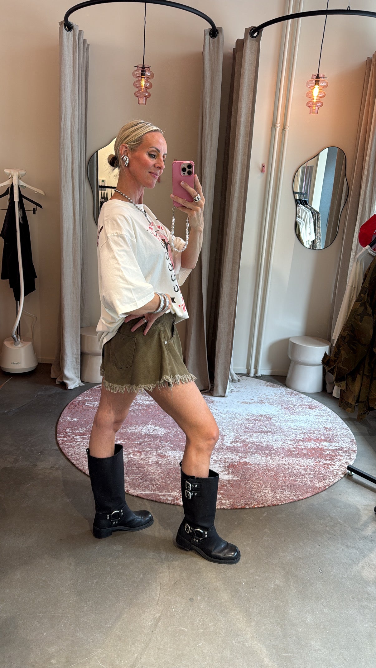 Ultra denim short olive
