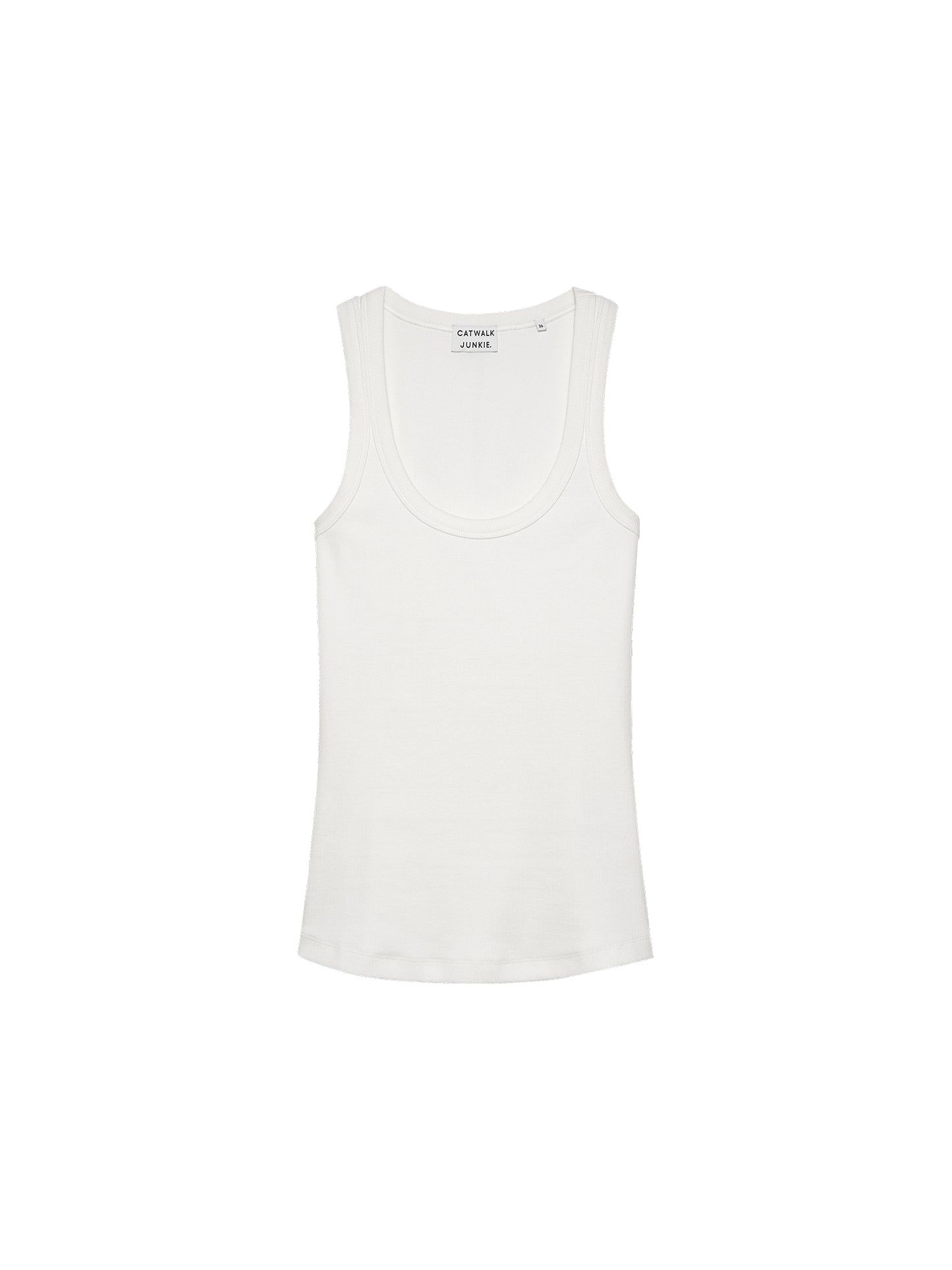 Tanktop rib off white