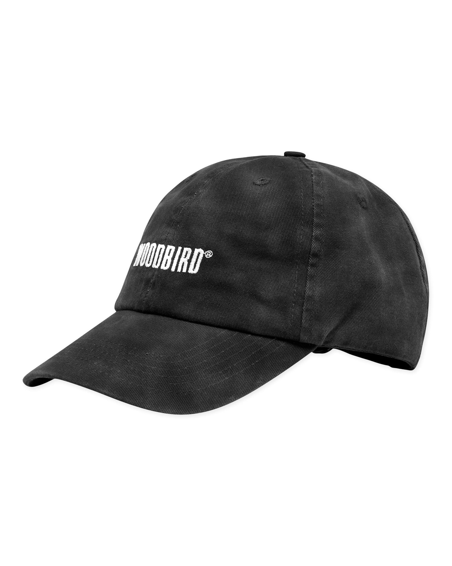 Core twill cap washed black