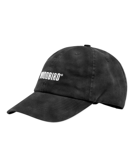 Core twill cap washed black
