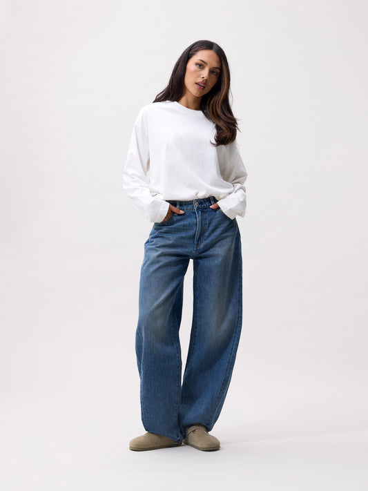 Jeans Super Barrel Fit Medium Blue