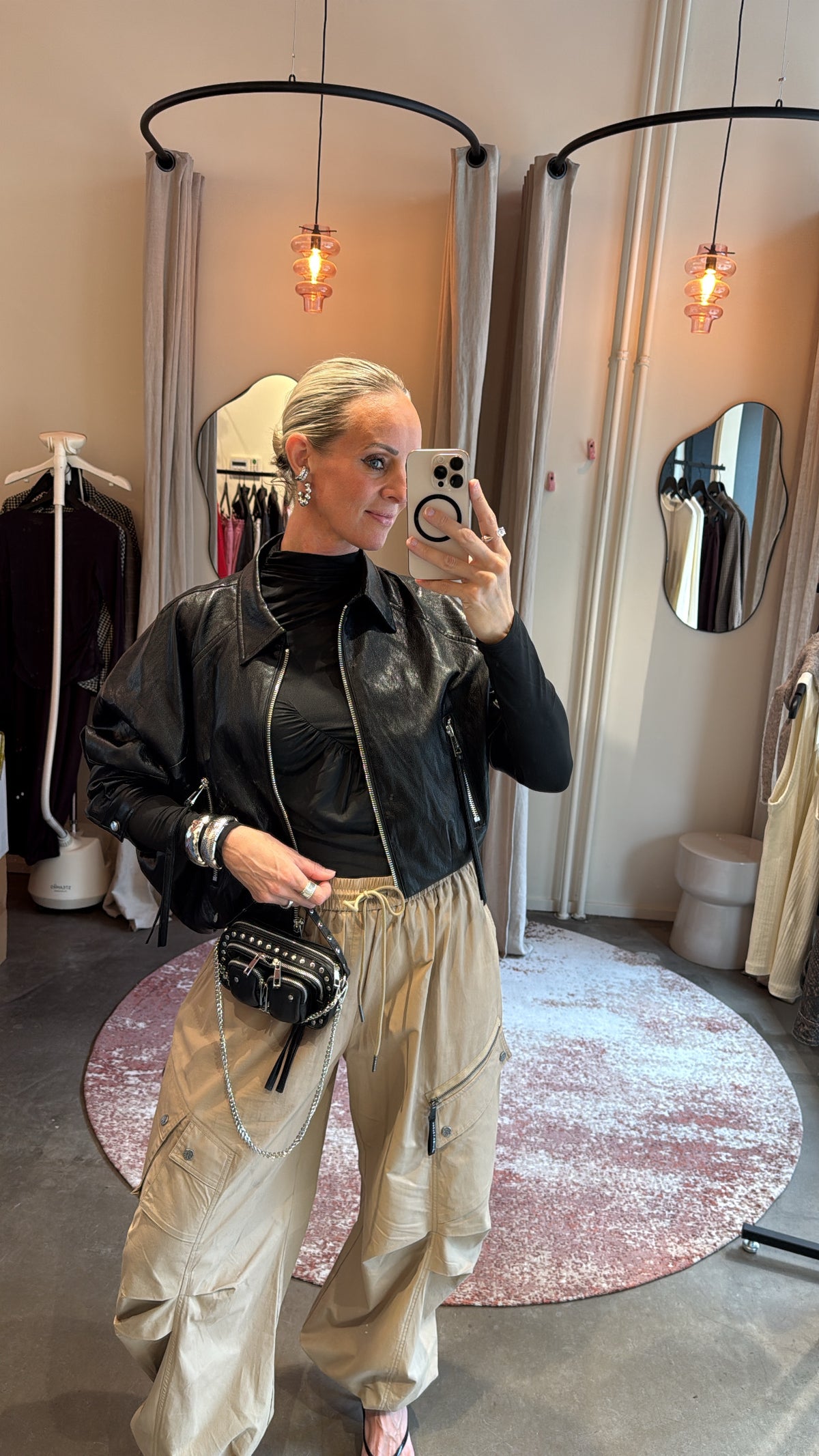 Jacket soft vegan leather black