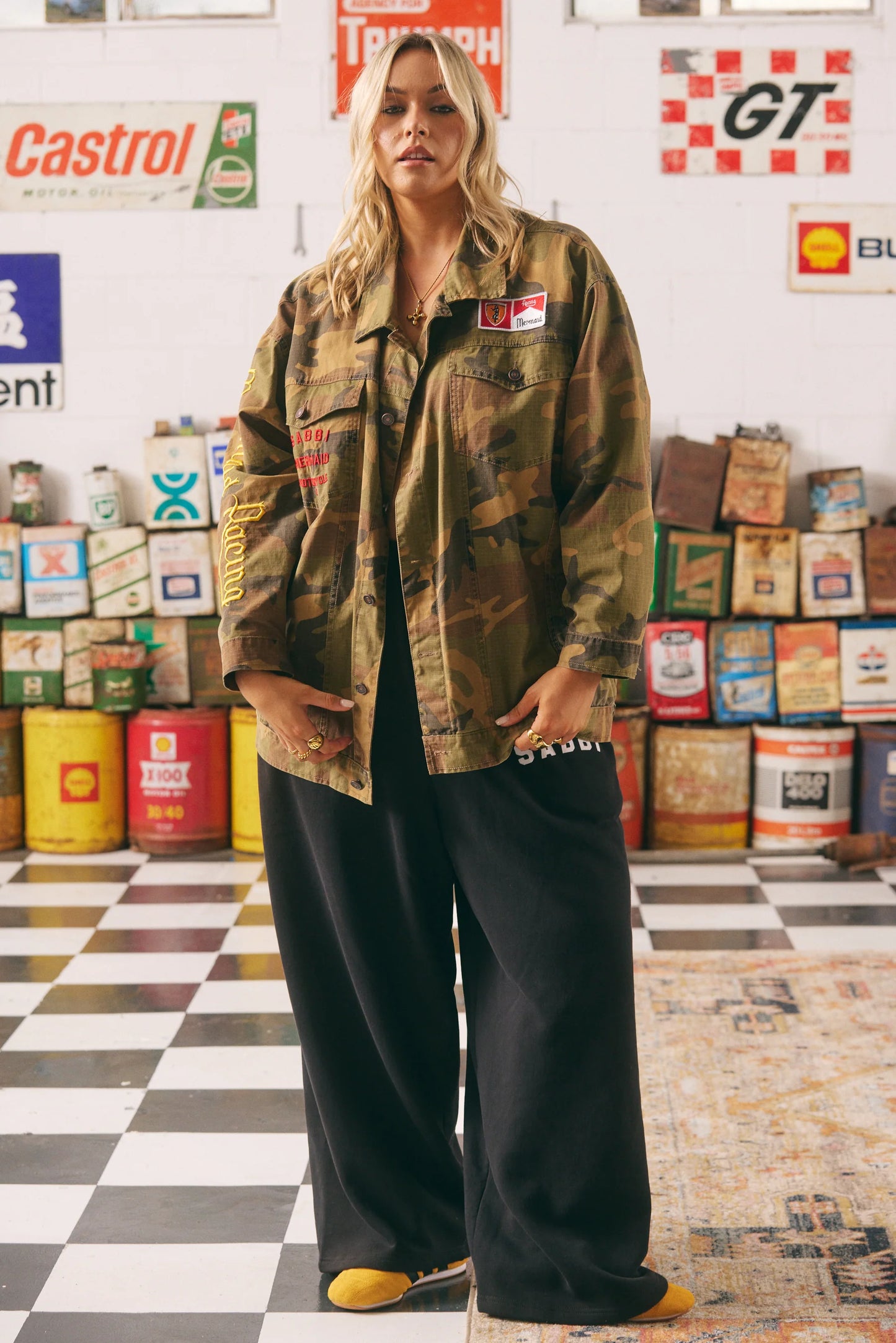 Flying Mermaid Jacket Camo