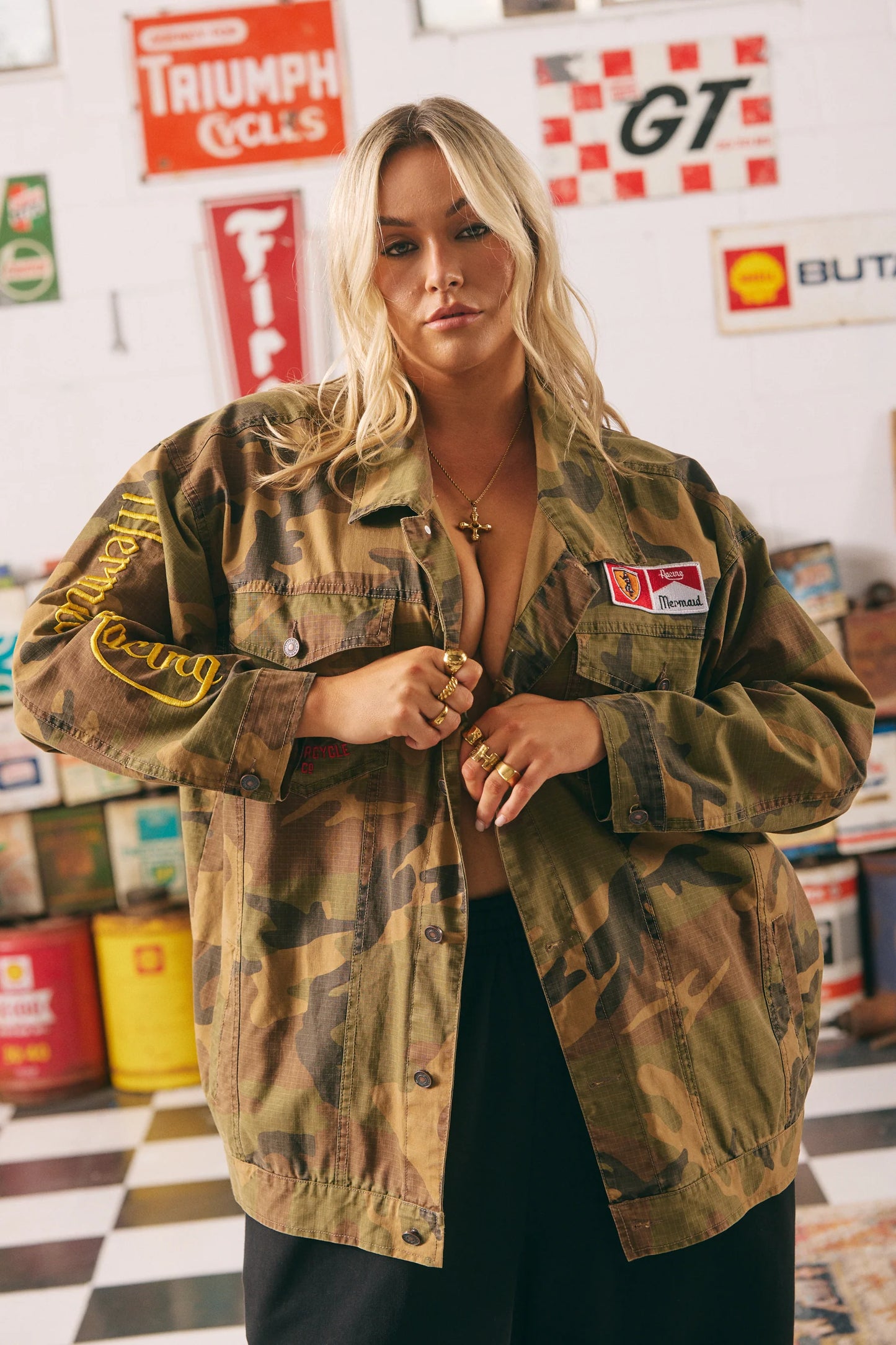 Flying Mermaid Jacket Camo