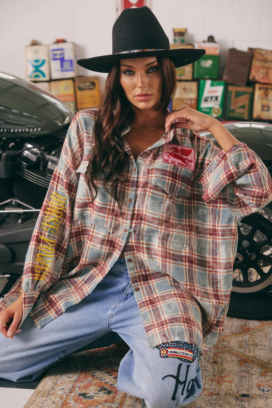 The Horse Power Distressed Flannel