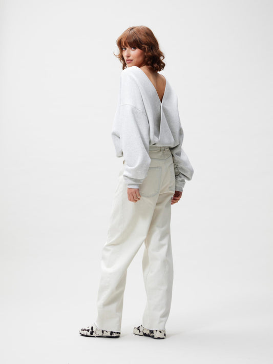 Sweater met back detail