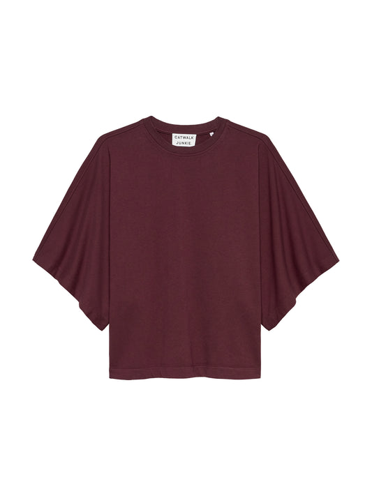 Batsleeve t-shirt Merlot