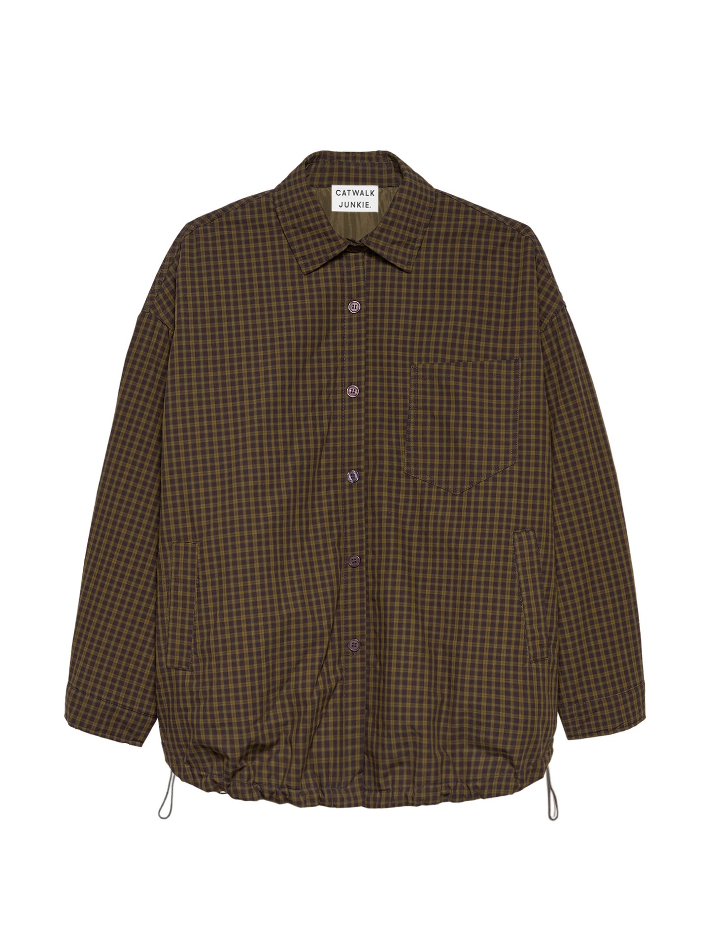 Light padded check jacket