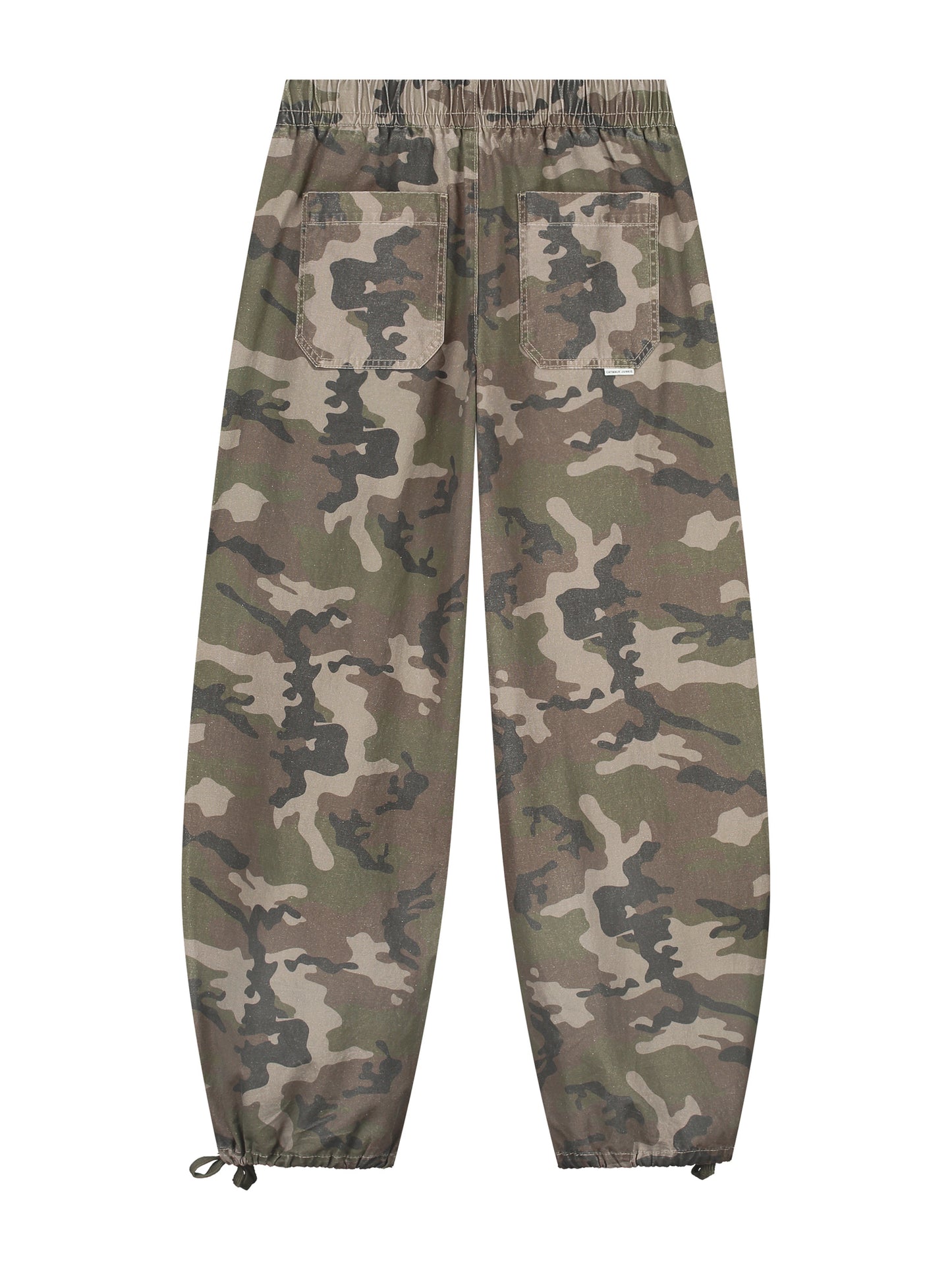 Barrel fit camo pants