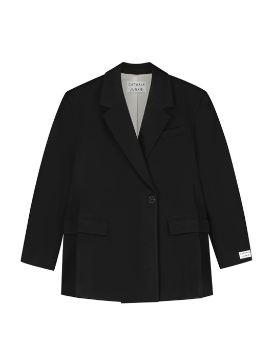 Blazer With Slits Black