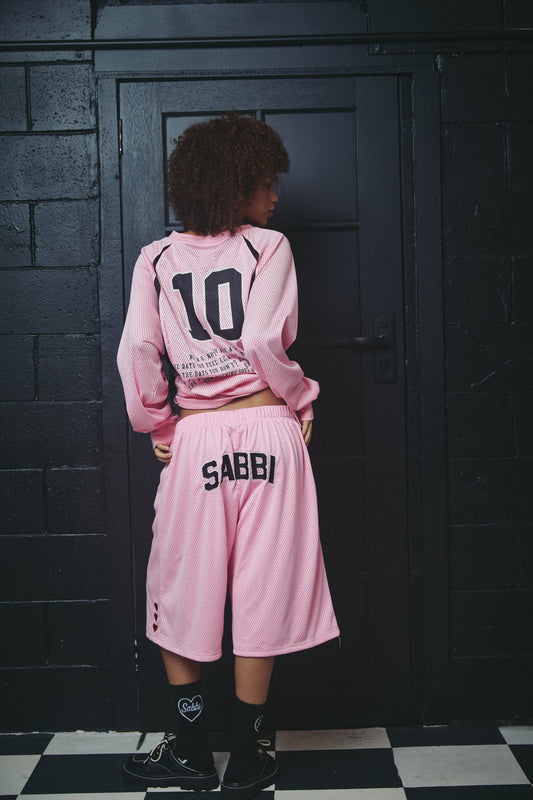 The 10 Mesh Top Pink