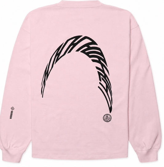 WOODBIRD - Beam Longsleeve Warp Pink