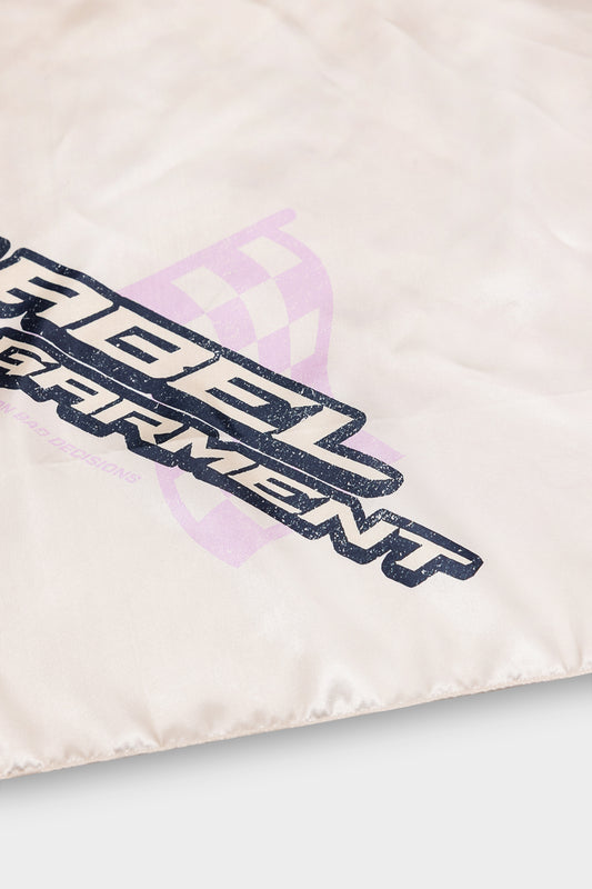 Pitlane Satin Scarf Off White