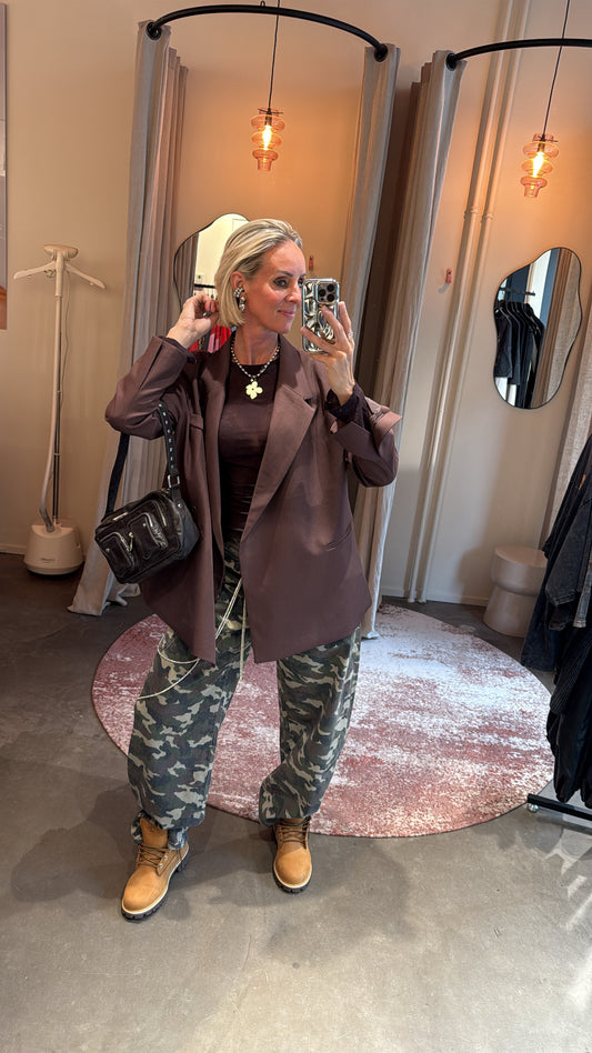 Oversized Blazer Plum