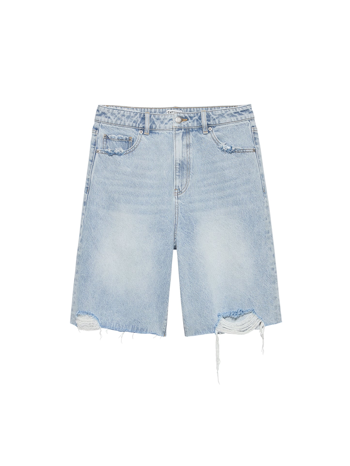 Loose fit jorts damaged
