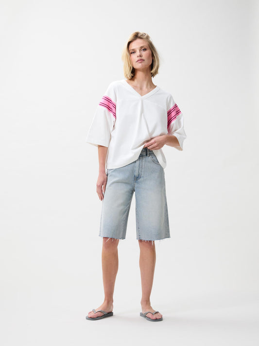 Loose fit jorts blue