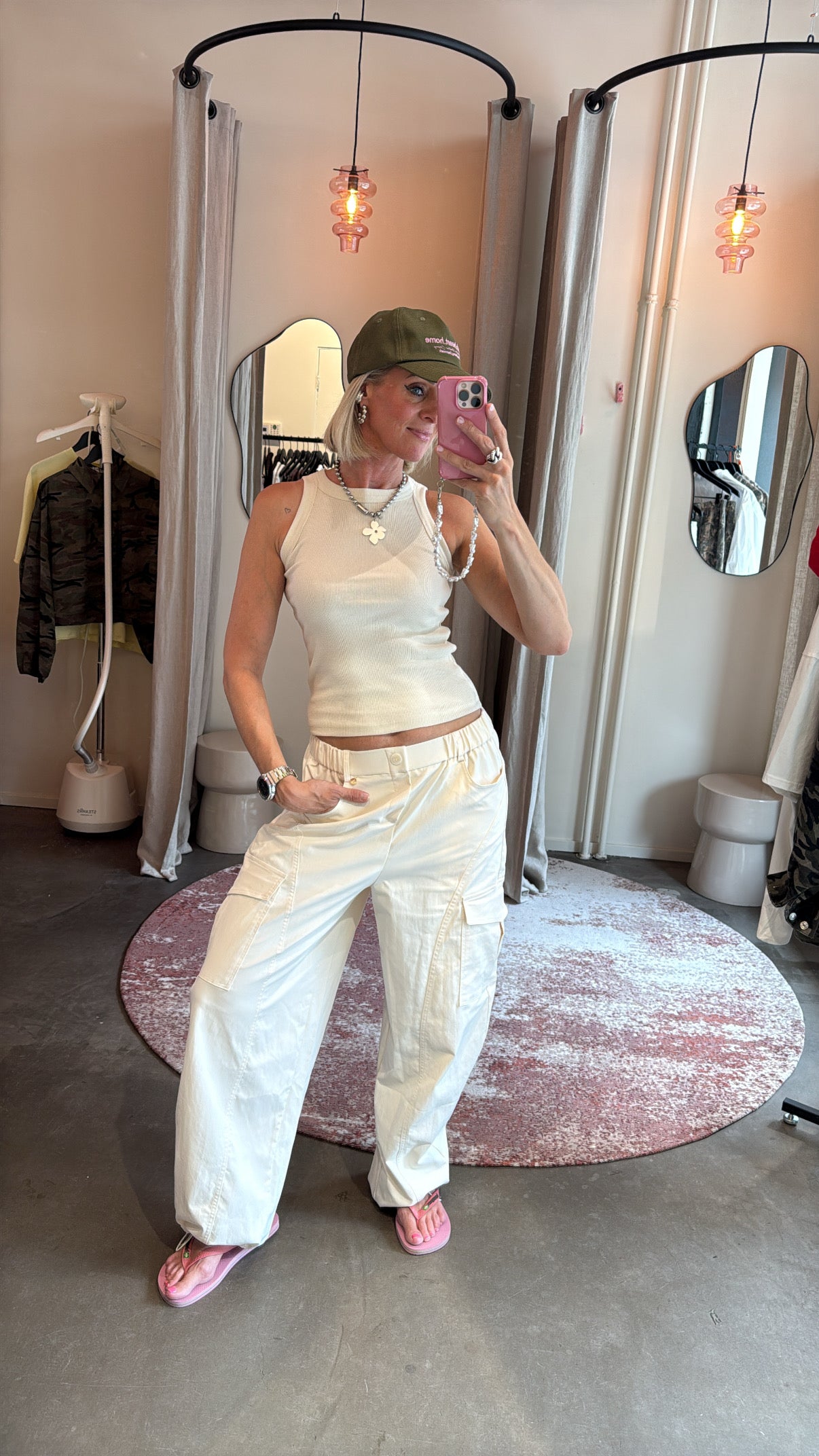 Cargo pants off white
