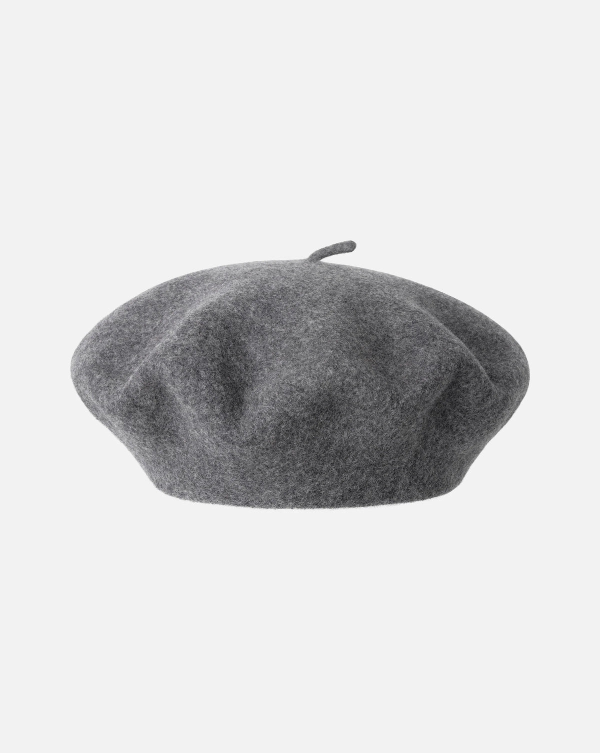 kangol modelaine beret dark flannel, flatlay van de wollen baret