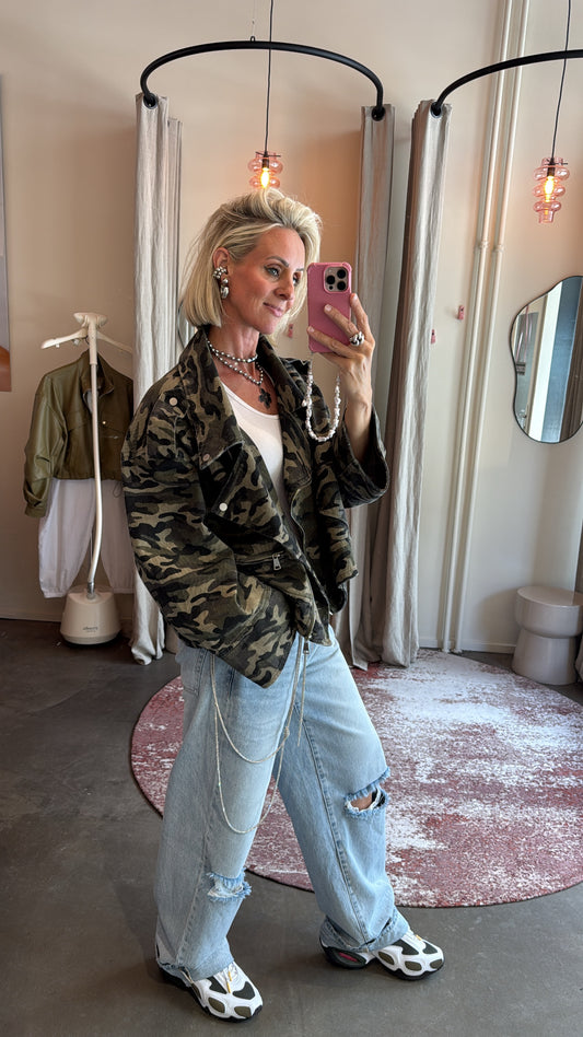 Oversized camo jacket