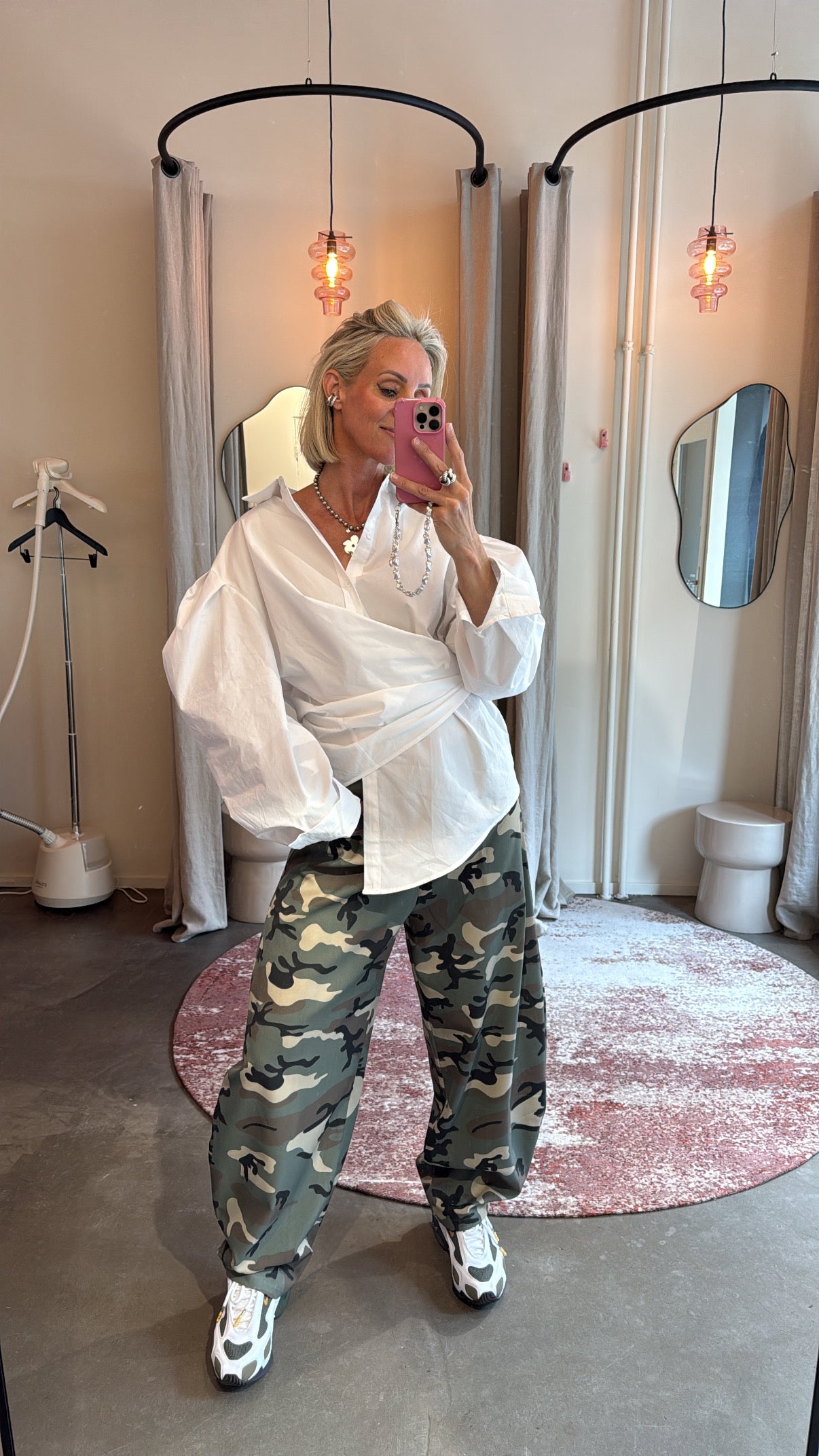Oversized blouse wit