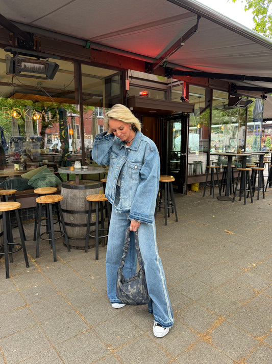 Funky Tyla jeans washed bleu