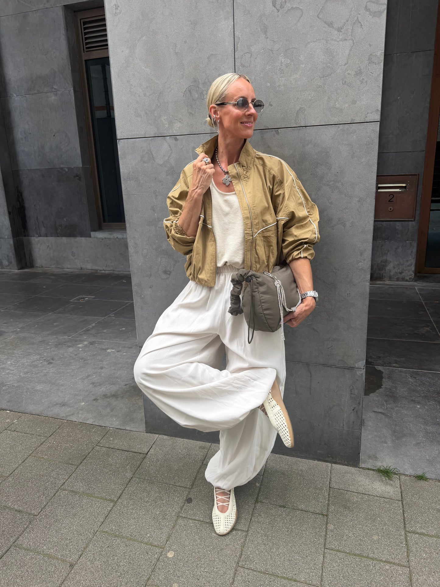 Track Jacket light brown
