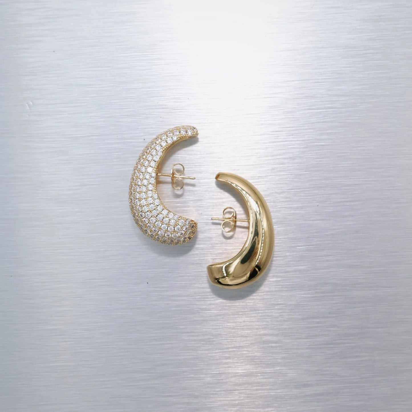 Bulb Diamond Earstud gold